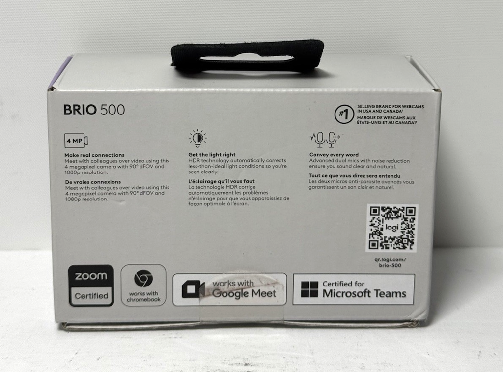 Logitech Brio 500 1920x1080p Ful hD Webcam with Privacy Cover Graphite -New #1