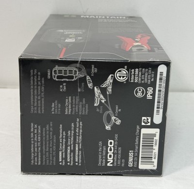 NOCO GENIUS1 1A Battery Charger 6V 12V Car Motorcycle Trickle Maintainer #4
