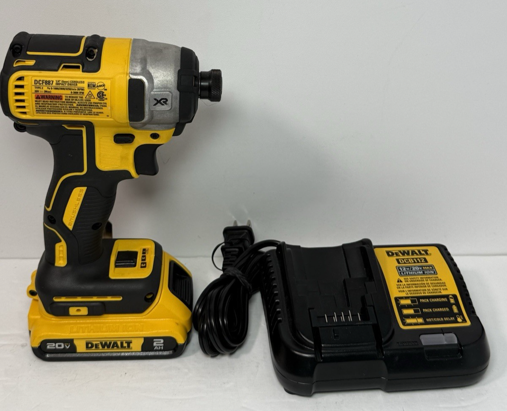 Dewalt DCF887 20V MAX XR 1/4" Cordless Impact Driver Kit 2.0 Ah batt #6