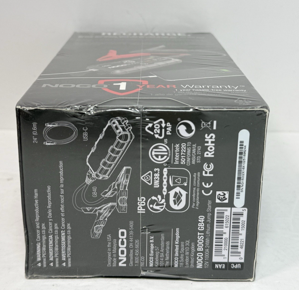 NOCO Boost Plus GB40 12V Portable 1000A UltraSafe Lithium Jump Starter #4