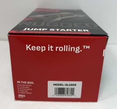 Schumacher Electric Rugged 1750A Lithium Car Battery Jump Starter -SL1669 #4