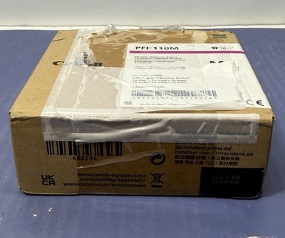 Genuine NEW SEALED CANON PFI-110M PFI-110 M MAGENTA INK TANK 2366C001[AA] #3