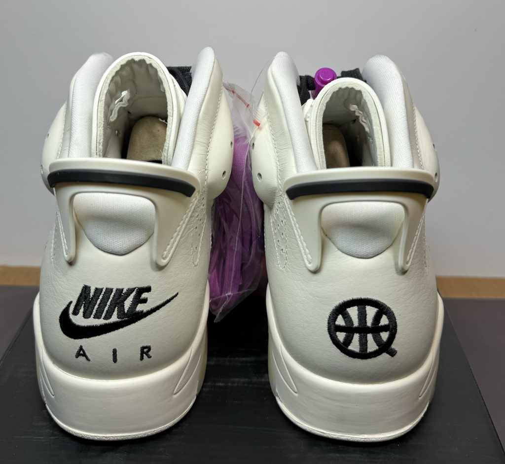 Nike Air Jordan 6 Retro Quai 54 Sail Black Purple CZ4152-101 Men's Size 10 -NIB #3