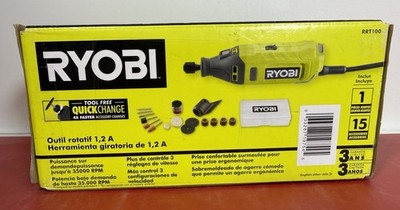RYOBI RRT100 1.2Amp Corded Rotary Tool Kit Quick Change Corded NEW IN SEALED BOX #1