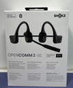 Shokz OpenComm2 Bone Conduction Stereo Bluetooth Headset Black C110-New used