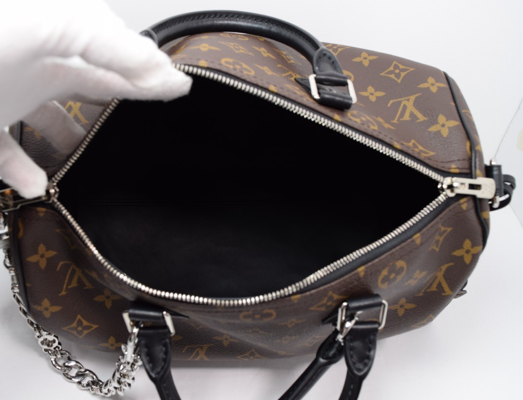 Louis Vuitton Dark Speedy Bandouliere Bag Monogram Canvas 30 - M12243 #4