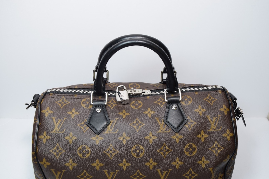 Louis Vuitton Dark Speedy Bandouliere Bag Monogram Canvas 30 - M12243 #13