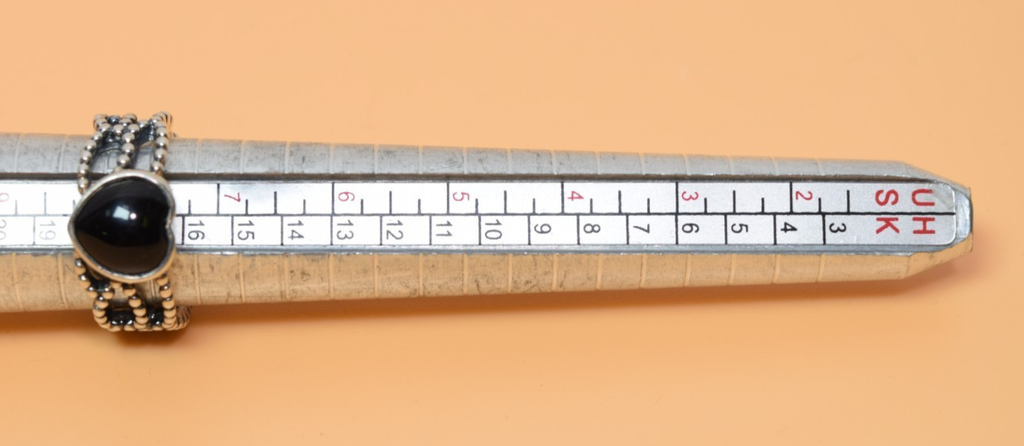 Pandora ALE 925 Mi Amor Black Onyx Heart Sterling Silver Band Ring SIZE 8 #6