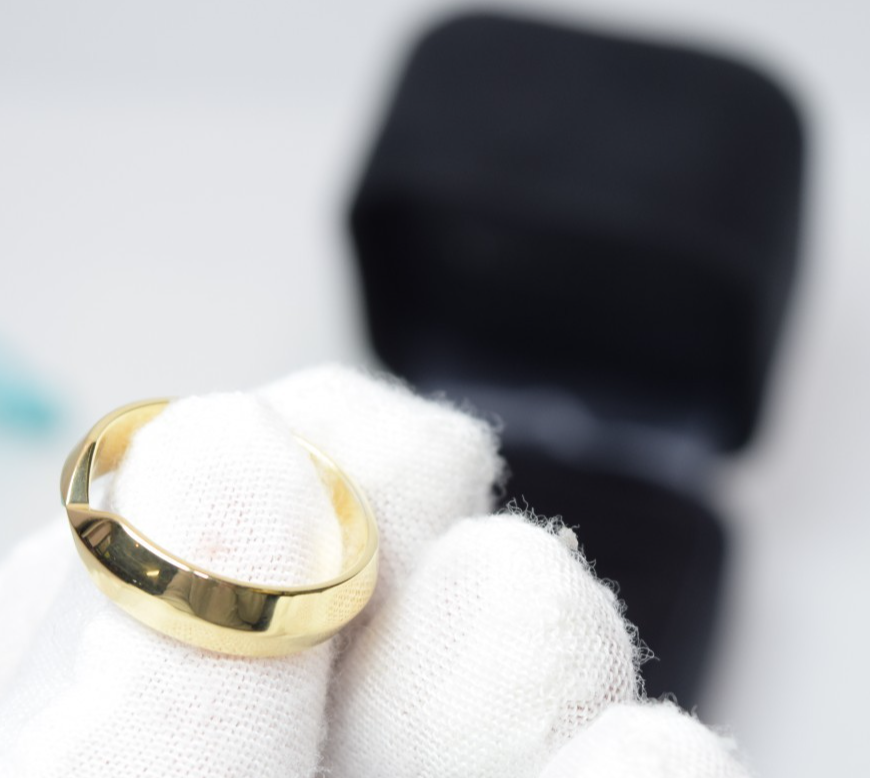 Tiffany & Co. Nesting Wide Band Ring in 18k Rose Gold US Size 6.5 #9