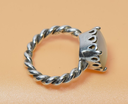 Pandora Sterling Silver Elegant Sincerity Mother of Pearl Ring SZ 6 purchase