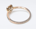 PANDORA 14k Gold Plated Pave Elevated Heart Ring 168421C01 -SIZE 9 buy