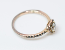 PANDORA 14k Gold Plated Pave Elevated Heart Ring 168421C01 -SIZE 9 with delivery