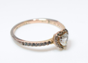 PANDORA 14k Gold Plated Pave Elevated Heart Ring 168421C01 -SIZE 9 in Boston, MA