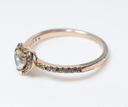 PANDORA 14k Gold Plated Pave Elevated Heart Ring 168421C01 -SIZE 9 at best price