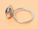 Pandora Sterling Silver Purple Brilliant Legacy Ring Size: 7 used