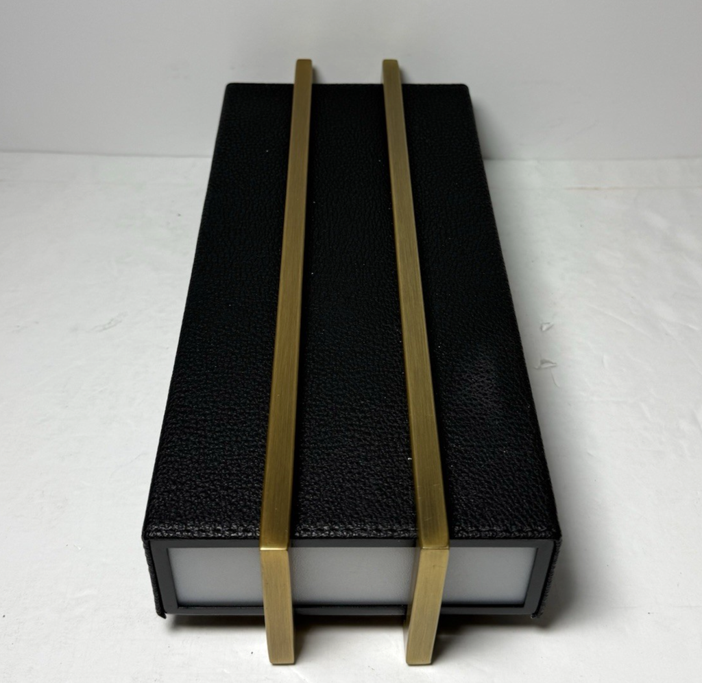 Modern Forms Lighting WS-36112-BK/AB 12'' 3000K Black &Aged Brass Wall Sconce #2