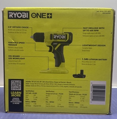 Ryobi PCL201K1 18V Cordless 3/8 in. Drill/Driver Kit #2