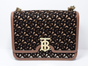 Burberry TB Monogram Crossbody Bag Brown Chain Leather w/ Dust Bag used