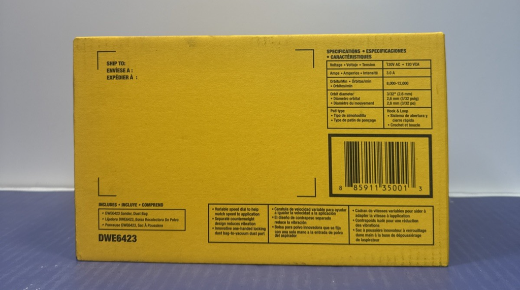 Dewalt DWE6423 5" Variable Speed Random Orbit Sander New Sealed #1