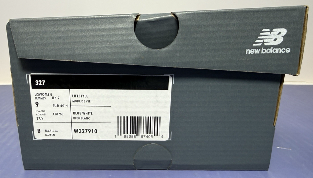 327 New Balance Woman W327910 Blue White 327 Brand New #7