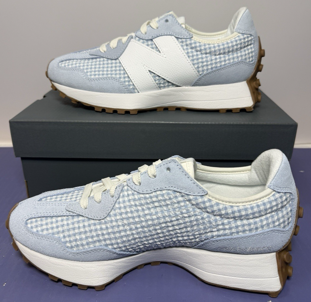 327 New Balance Woman W327910 Blue White 327 Brand New #1