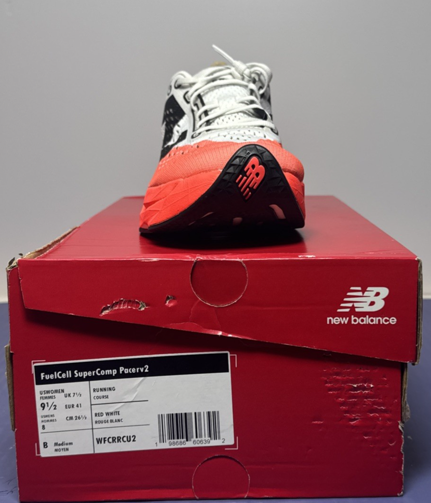 Size 9.5 - New Balance FuelCell SuperComp Pacer v2 Urgent Red Brand New #3