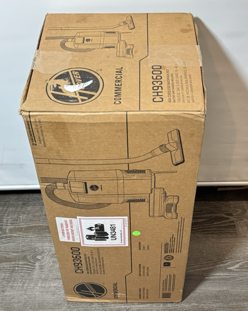 Hoover Commercial CH93600 HVRPWR 6quart 40V Cordless Backpack Vacuum -New #3