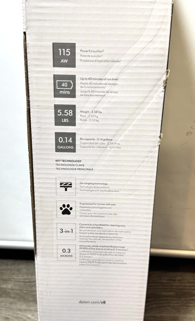 Dyson V8 Origin  Vacuum SV25 Gray/Blue - BRAND NEW #4
