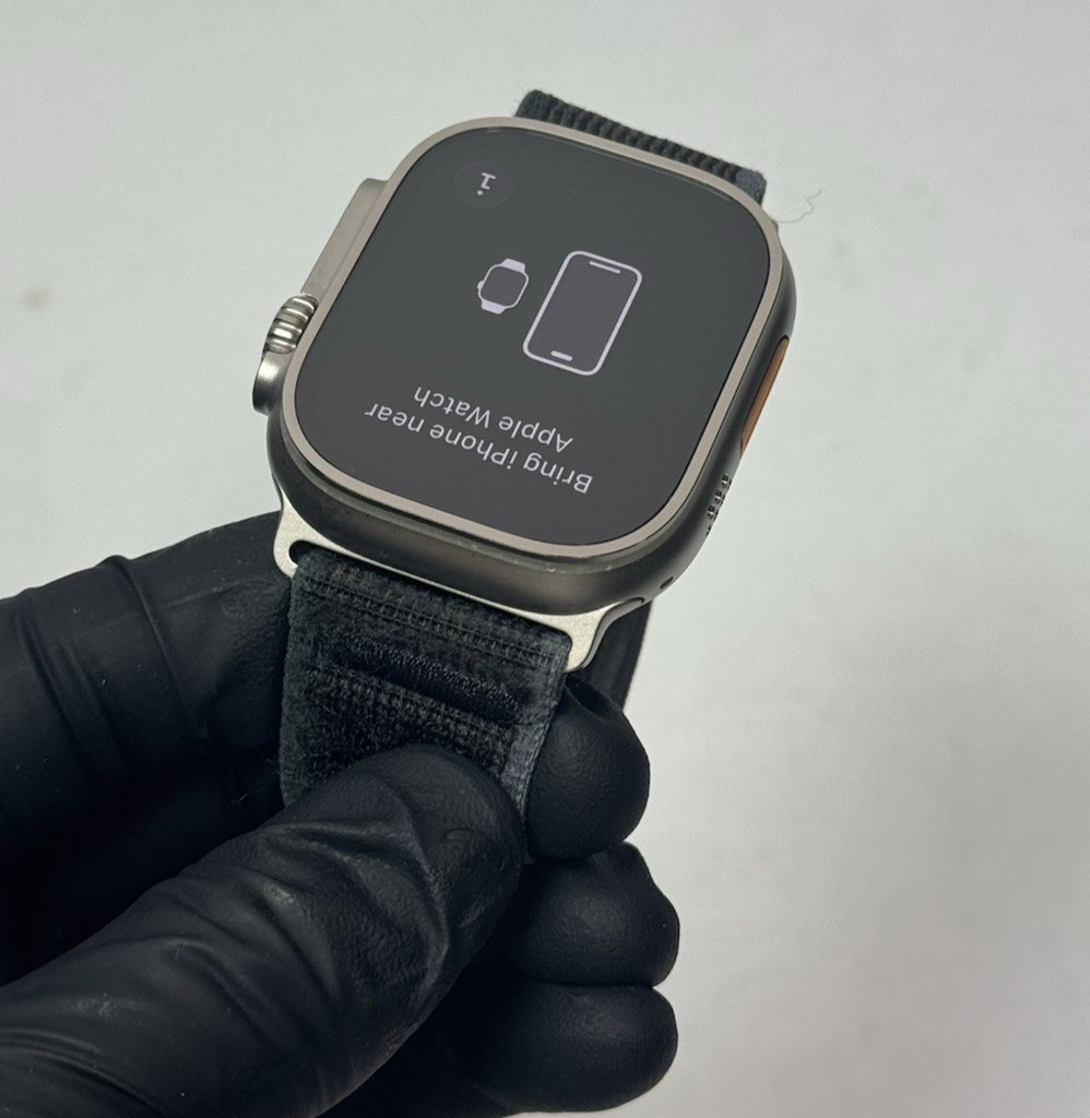 Apple Watch Ultra 2 49MM GPS +Cell  Black Titanium w/ Blue/Gray Trail Loop #5