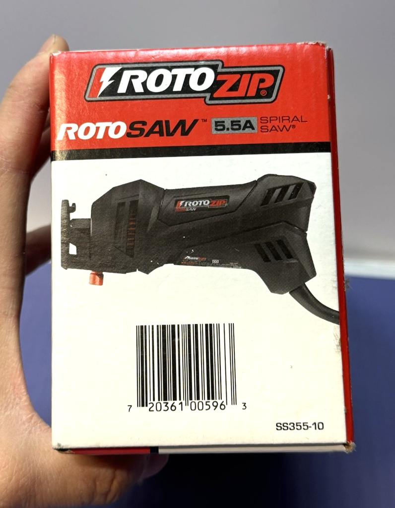 Rotozip SS355-10 5.5 Amp High Performance Spiral Saw Tool Kit - Brand New #2