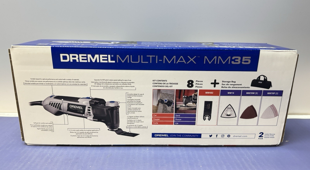Dremel Multi-Max 3.5 Amp Oscillating Tool with 12 Accessories MM35-01 #2