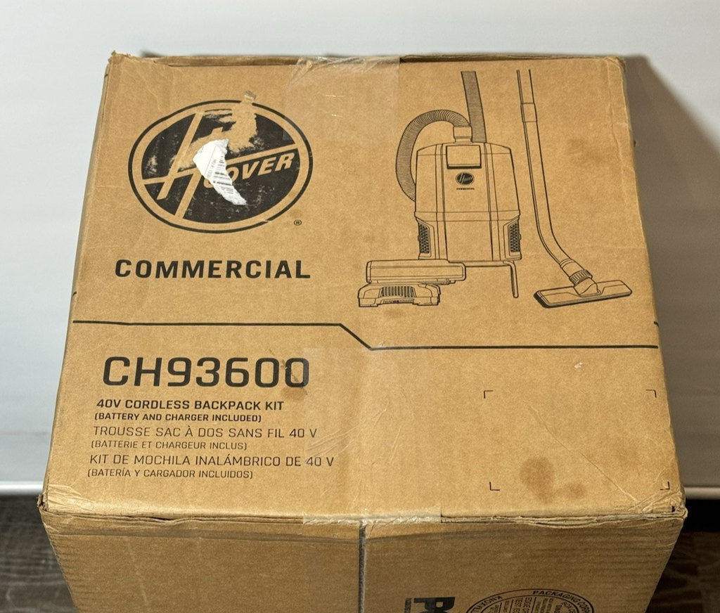 Hoover Commercial CH93600 HVRPWR 6quart 40V Cordless Backpack Vacuum -New #4