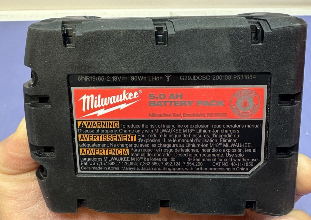 Milwaukee M18 FUEL - 4 1/2" - 18V Cordless Grinder 2783-20 w/bat 5 Ah 48-11-1850 #6