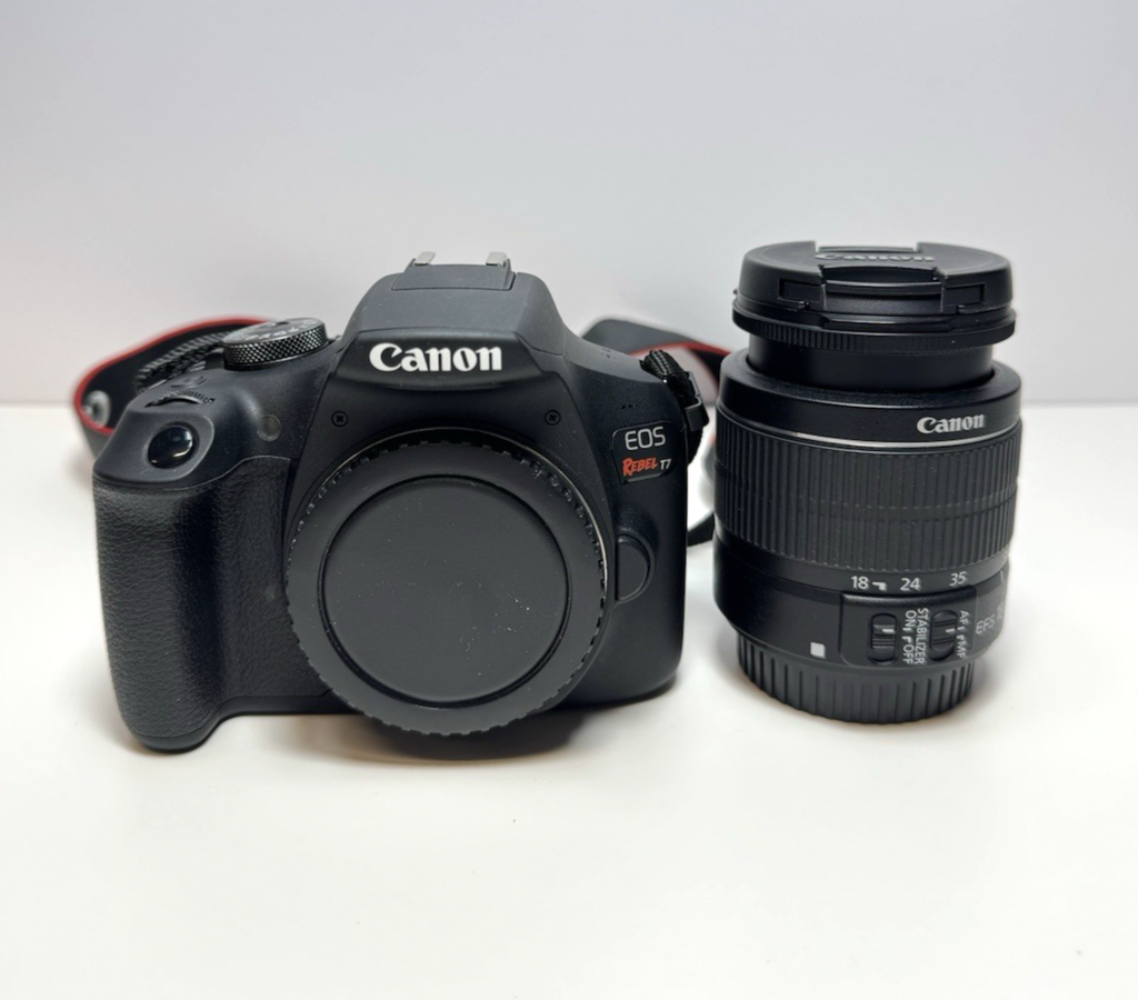 Canon EOS Rebel T7 DSLR Camera Kit w/ 18-55mm, battery, charger and carry case #1