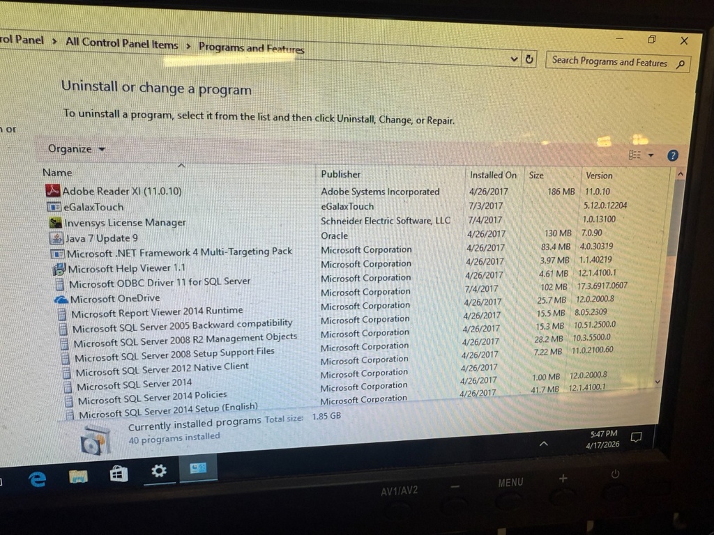 Wonderware InTouch Panel PC TSND1U-0000-TN1C Win10 Pro Atom E3845 4GB 240GB SSD #4
