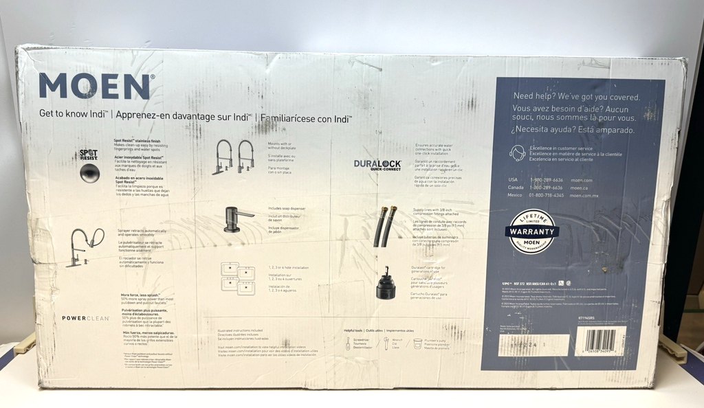 MOEN Gilden 87194SRS Single Handle Pull-Down Sprayer Kitchen Faucet with Reflex #3