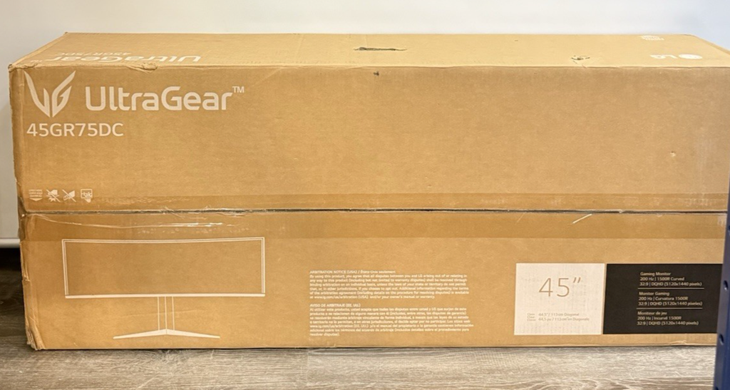 LG -UltraGear 45” Curved QHD 200Hz 1-ms FreeSync Premium Gaming Monitor-Open Box #1