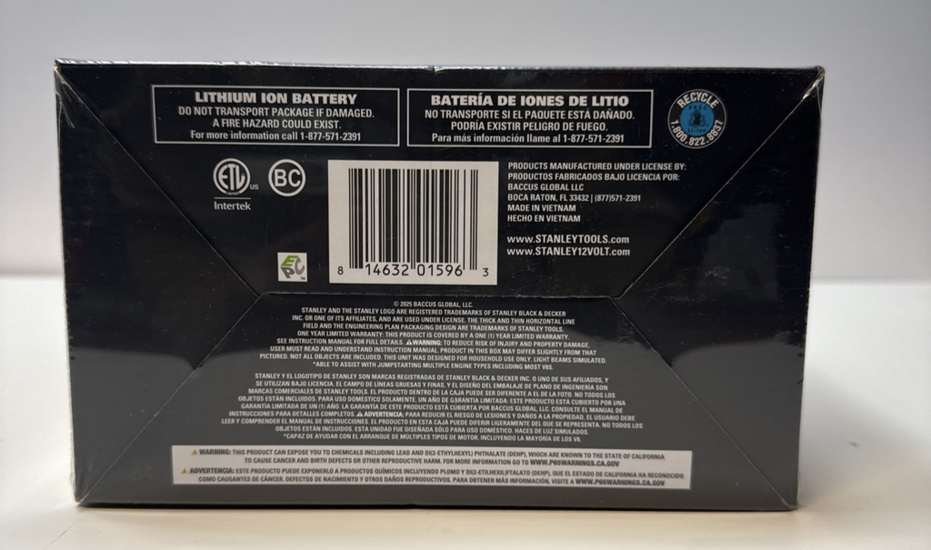 Stanley FatMax 2500 Amp Jump Starter LJ25FC -New Sealed #3