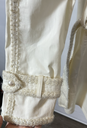 CHANEL 04P Ivory Tweed Trim Trench Coat Size 36 P23284V14100 France – photo-3
