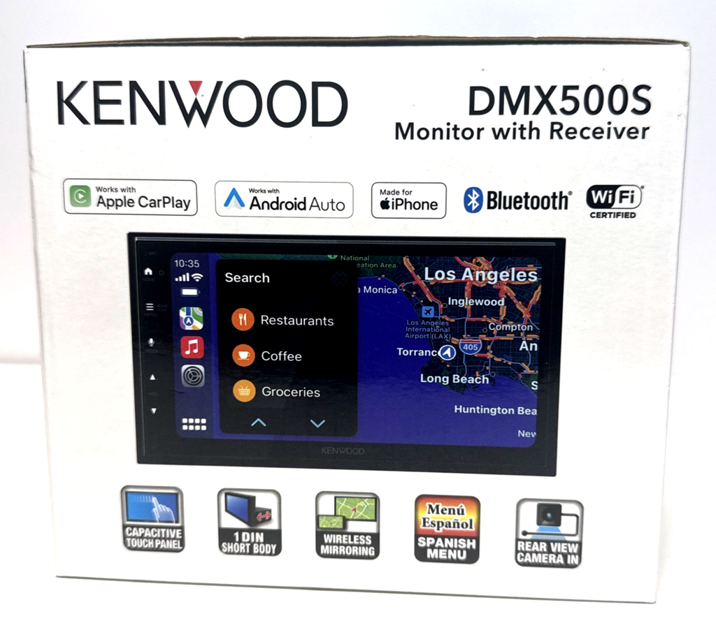 Kenwood DMX500S 6.8" 1-Din Radio w/ Apple CarPlay & Android Audio - Brand New #2