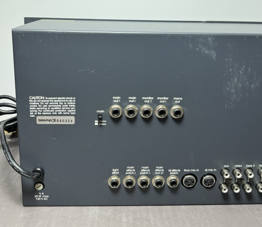 Biamp DJ-5001 Stereo Mixer Rack Mount Vintage DJ Audio Mixer #3
