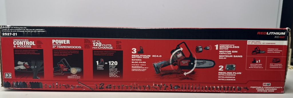 Milwaukee 2527-21 M12 FUEL 12V HATCHET 6" Brushless Cordless Pruning Saw Kit #1
