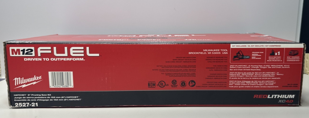 Milwaukee 2527-21 M12 FUEL 12V HATCHET 6" Brushless Cordless Pruning Saw Kit #3