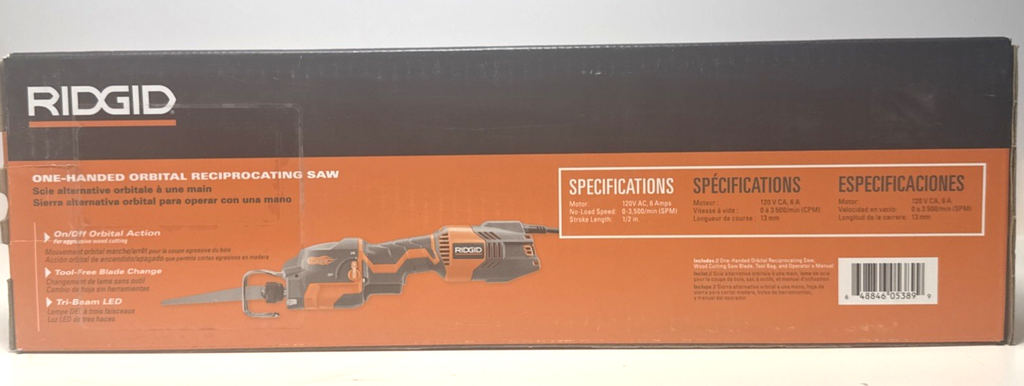 RIDGID R3031 One-Handed Orbital Reciprocating Saw #2