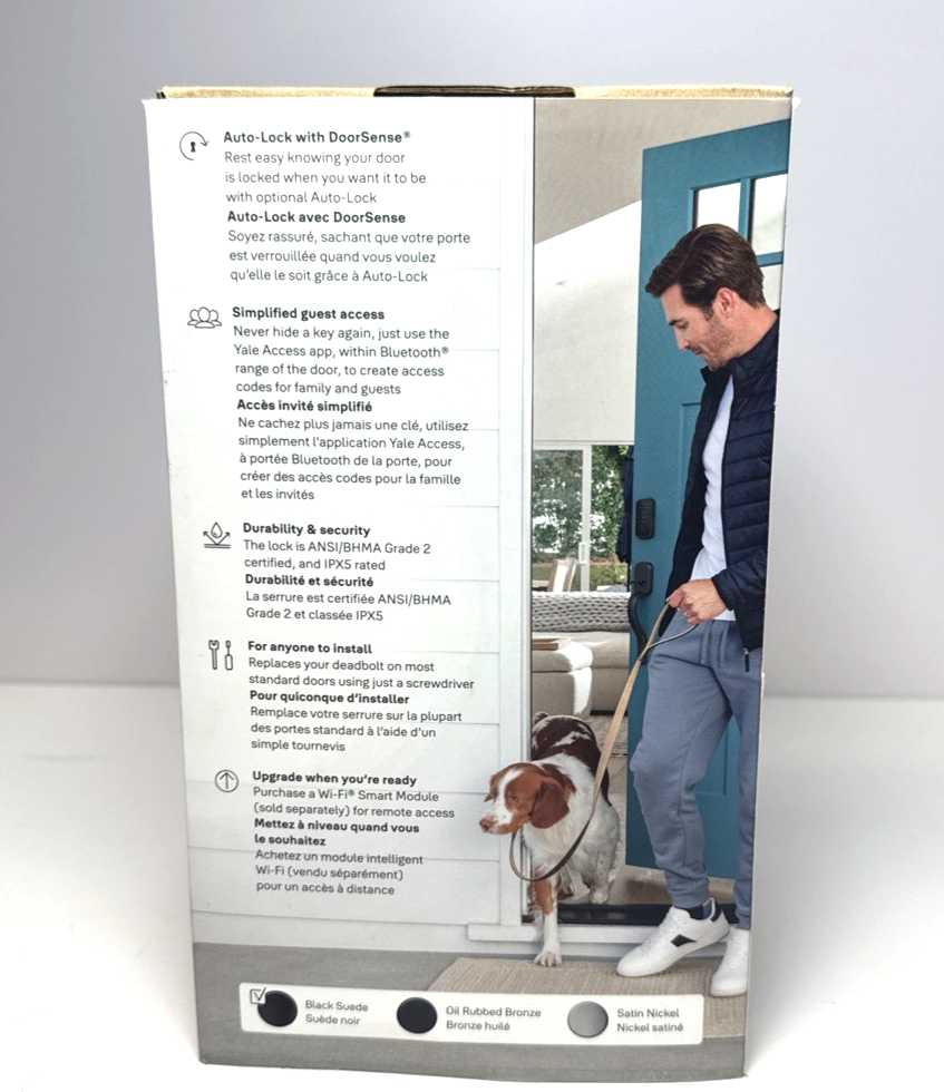 Yale Assure Lock 2 Keypad with Bluetooth - Black Suede (YRD410-BLE-BSP) #2