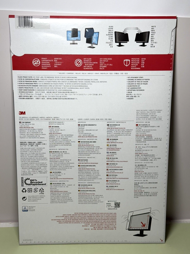 3M Privacy Filter for 23.8 inch Full Screen Monitor Guard (PF238W9E) #1