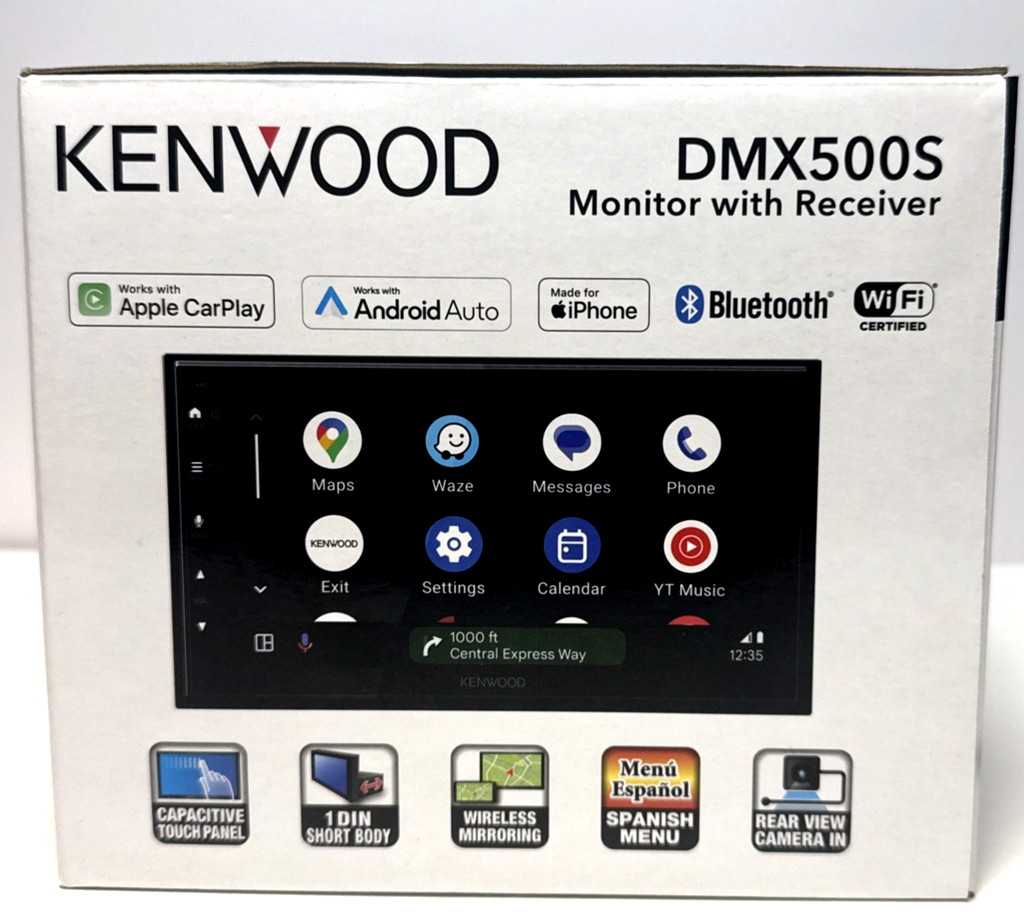Kenwood DMX500S 6.8" 1-Din Radio w/ Apple CarPlay & Android Audio - Brand New #4