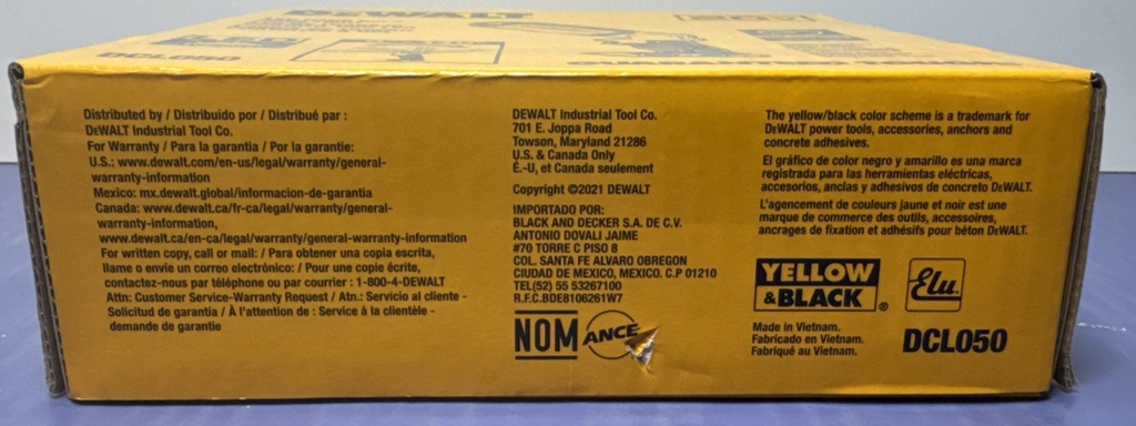 Dewalt DCL050 LED Hand Held 20 Volt Area Light Tool Only #2