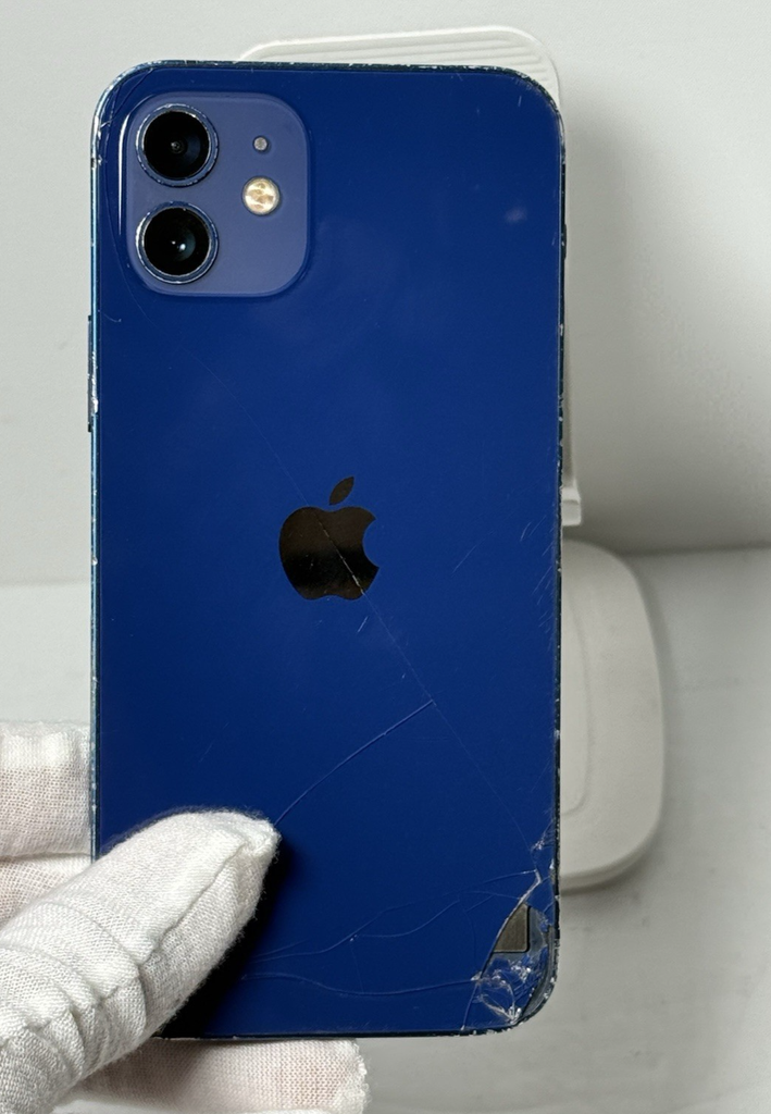 Apple iPhone 12 64GB Blue Unlocked A2172 - *Heavy Wear / Cracked Back* #6