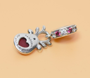 PANDORA Charm Sterling Silver ALE S925 RED NOSE REINDEER MURANO 792330C01 cost
